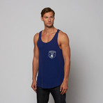 Virgin Islands Yacht Club Pocket Tank Top // Dark Blue (S)