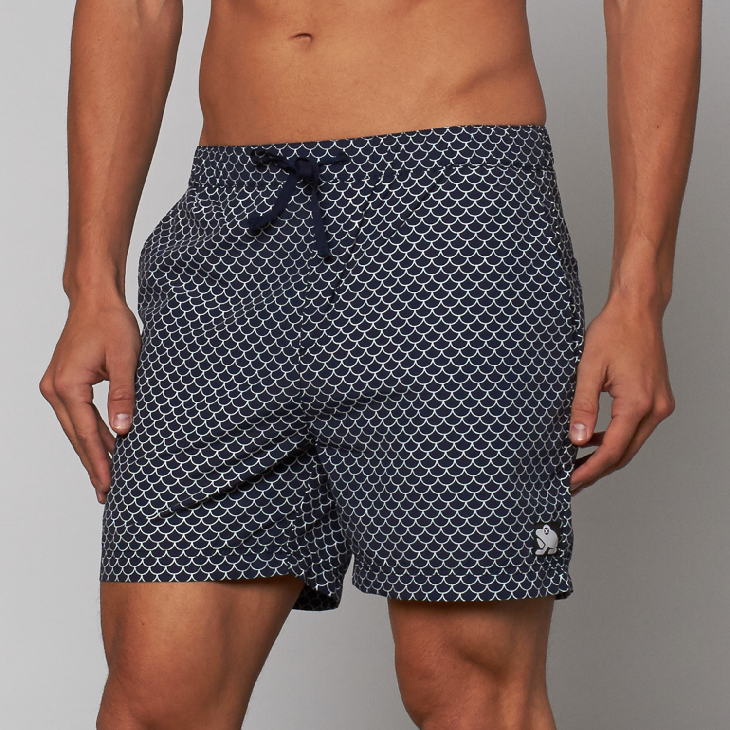 Japanese Wave Swim Shorts // Navy (M) - Tee Ink - Touch of Modern
