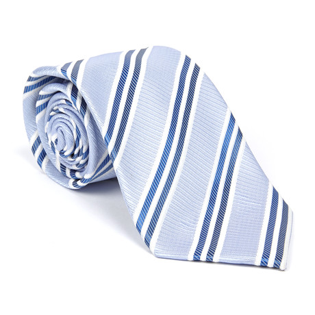 Classic Tie // Mist Grey Stripe