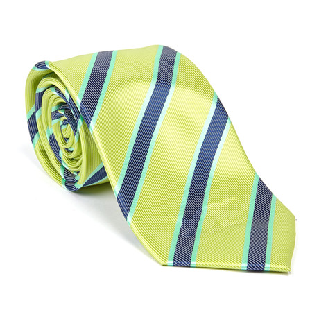 Classic Tie // Lime Stripe