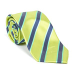 Classic Tie // Lime Stripe