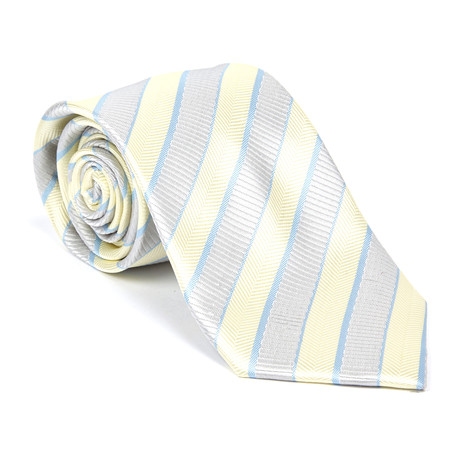 Classic Tie // Grey + Yellow