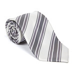 Classic Tie // Steel Grey Stripe