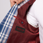 Zenbriele Slim Fit Blazer // Light Blue Plaid (US: 34R)