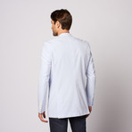 Zenbriele Slim Fit Blazer // Light Blue Seersucker (US: 34R)