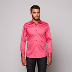 THOMAS Button Up Shirt // Saturated Pink (L)