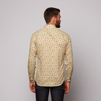 THOMAS Button Up Shirt // Blue Multi Floral (L)