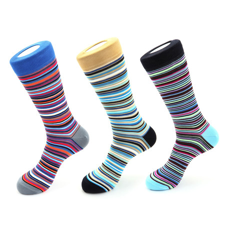 Mini Stripe Sock Pack // Set of 3