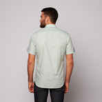 TOR Short Sleeve Button Up Shirt // Lime Check (XL)