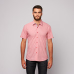 Jared Lang // HARI Short Sleeve Button-Up // Salmon (2XL)