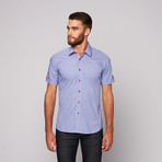 HARI Short Sleeve Button-Up // Blue (3XL)