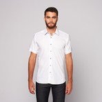 HARI Short Sleeve Button-Up // White (S)
