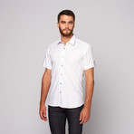 HARI Short Sleeve Button-Up // White (2XL)