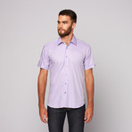 HARI Short Sleeve Button-Up // Lavender (M)