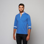 Long Sleeve Polo // Bleu (XL)