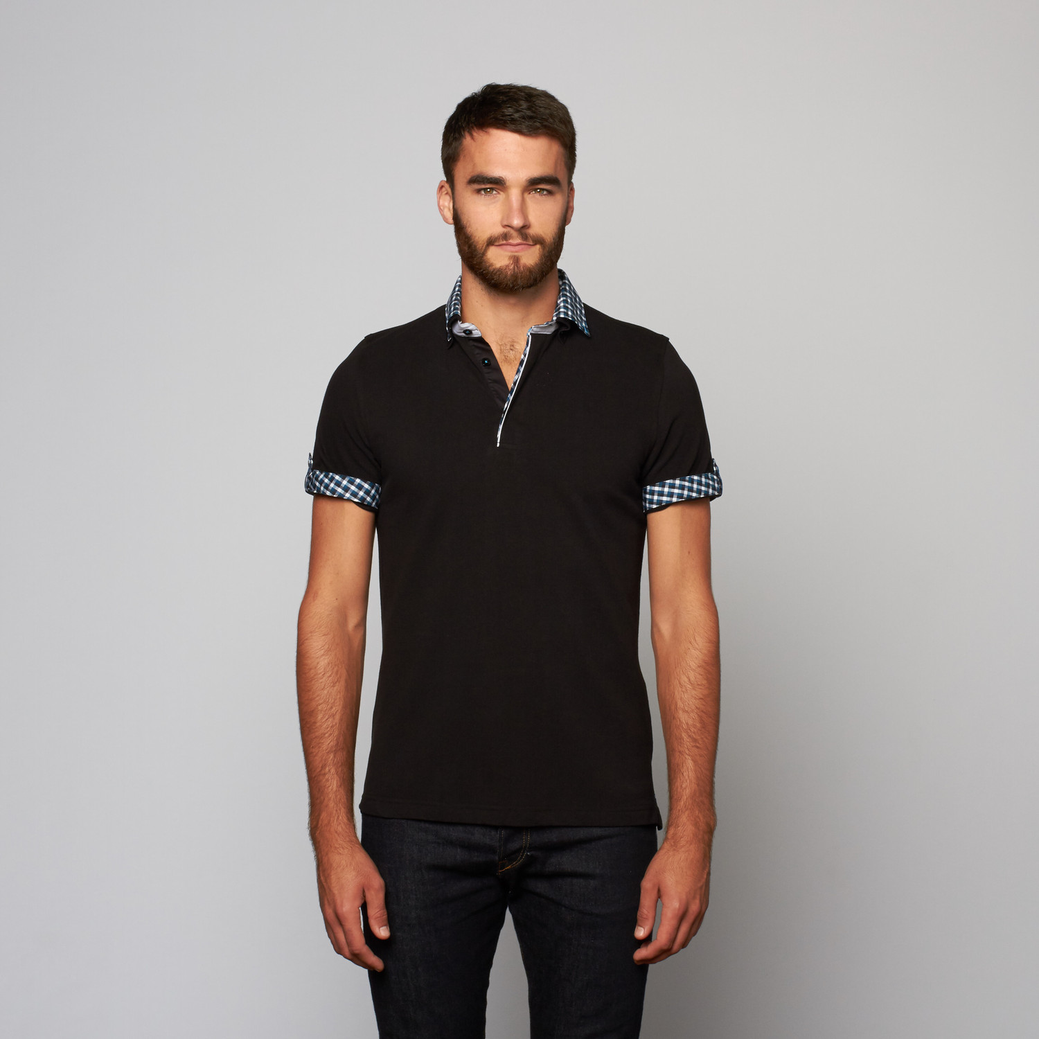 Short Sleeve Polo // Noir (S) - Maceoo - Touch of Modern