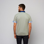 Short-Sleeve Polo // Iridescent Green (M)