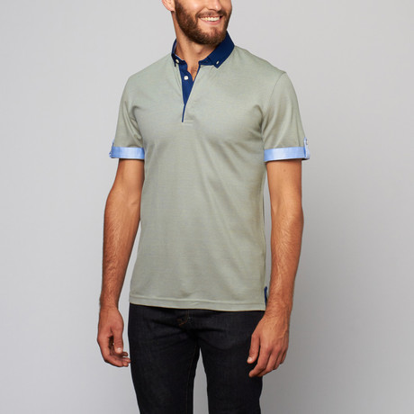 Short-Sleeve Polo // Iridescent Green (S)