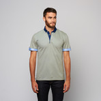 Short-Sleeve Polo // Iridescent Green (M)