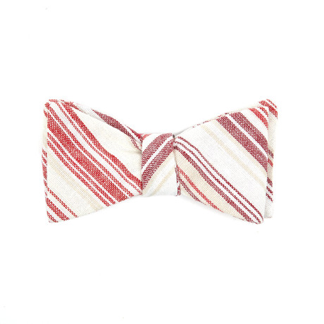 Summer Lovin Self Bow Tie // Red + White