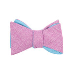 Tropical Tantrics Reversible Self Bow Tie // Purple + Blue