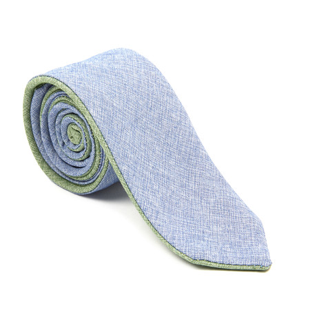 Skylawn Reversible Neck Tie // Green + Blue