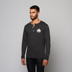 Bamboo Slub Henley // Dark Grey (S)