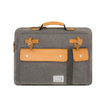 Milano Briefcase // Grey