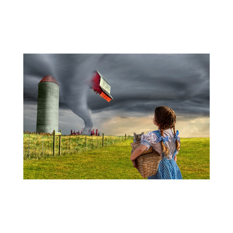Dorothy and the Tornado (15"W x 10"H)