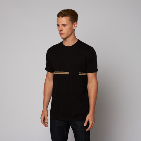 Modstripe Tee // Black (2XL)
