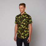 Camo Short Sleeve Button Up // Swamp Camo (S)