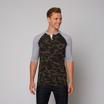 Bronx Henley Baseball Shirt // Black Duck Camo (XL)