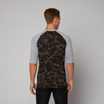 Bronx Henley Baseball Shirt // Black Duck Camo (XL)