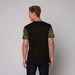 Camo Sleeves Cut + Sew Tee // Tiger Camo (L)