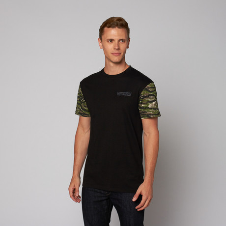 Camo Sleeves Cut + Sew Tee // Tiger Camo (S)