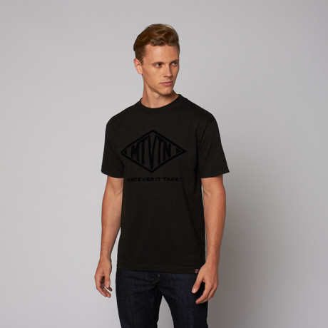 Whatever It Takes Flocked Seal Tee // Black (S)