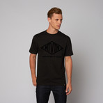 Whatever It Takes Flocked Seal Tee // Black (XL)