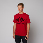 Whatever It Takes Flocked Seal Tee // Cardinal Red (XL)