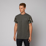 Camo Sleeves Cut + Sew Tee // Charcoal (S)