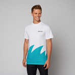 Sharktooth Cut + Sew Tee // Teal (L)