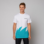 Sharktooth Cut + Sew Tee // Teal (L)