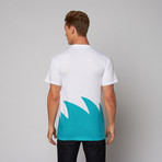 Sharktooth Cut + Sew Tee // Teal (L)