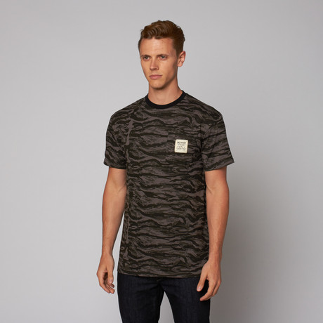 Battle Tested Pocket Tee // Black Tiger Camo (S)