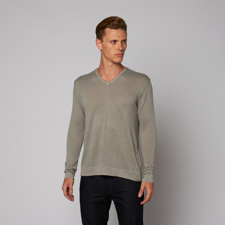 V-Neck Sweater // Grey (S)