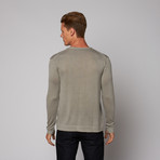 V-Neck Sweater // Grey (XL)