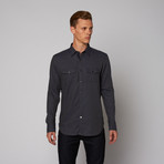 Jerry Kaye // Double Pocket Button Up Shirt // Indigo (S)