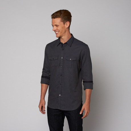 Jerry Kaye // Double Pocket Button Up Shirt // Indigo (S)