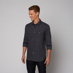 Jerry Kaye // Double Pocket Button Up Shirt // Indigo (M)