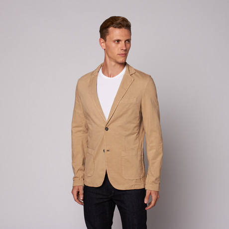 Jerry Kaye // Two-Button Jacket // Khaki (S)