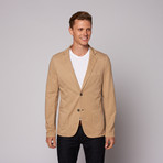 Jerry Kaye // Two-Button Jacket // Khaki (XL)